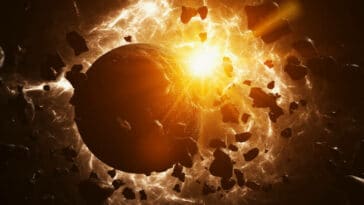 Simulation informatique d'impacts d'astéroïdes