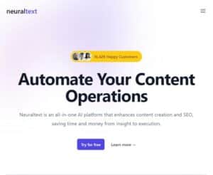 Automatisez vos opérations avec Neuraltext.com