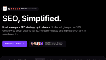 Simplifiez-vous la vie avec Surferseo.com, un outil IA génératif aussi pragmatique que performant.