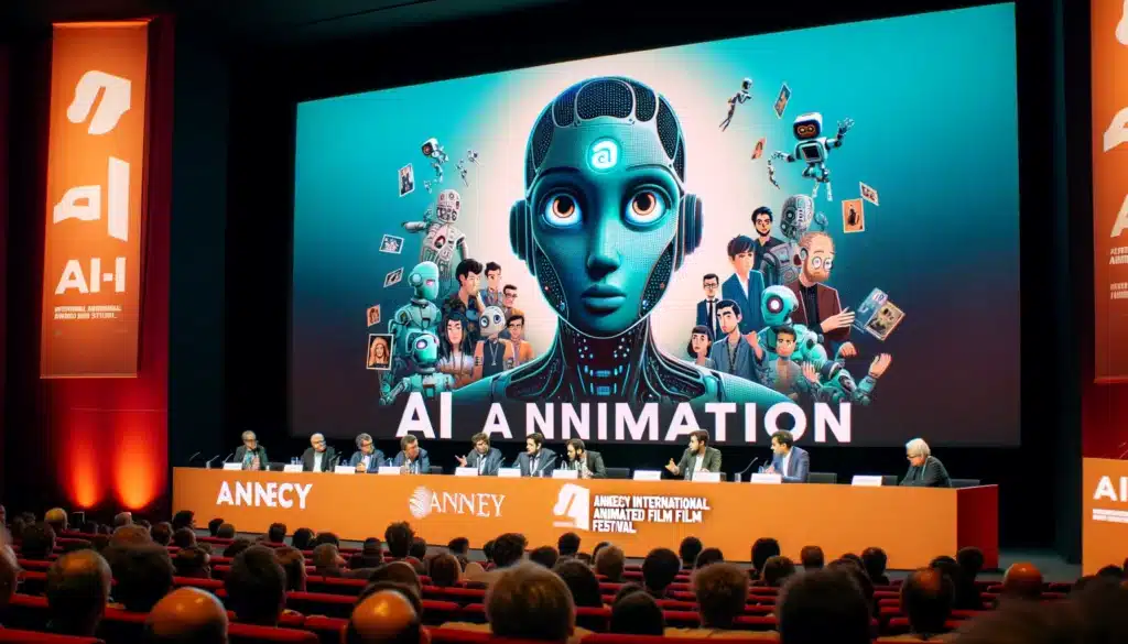 Débat sur l'IA au festival d'animation d'Annecy