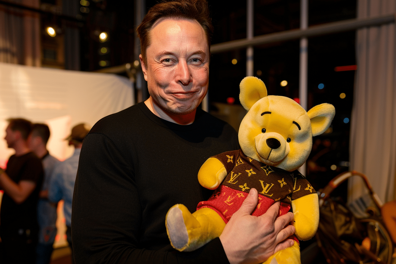 Musk déguise le président chinois en Winnie l’Ourson, les conséquences arrivent