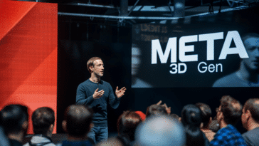 Présentation du projet 3D Gen de Meta par le Mark Zuckerberg