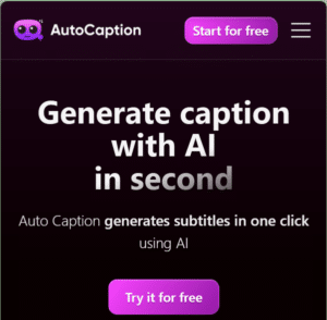 Découvrez notre avis sur AutoCaption, et essayez cet outil pour vos légendes instantanées !