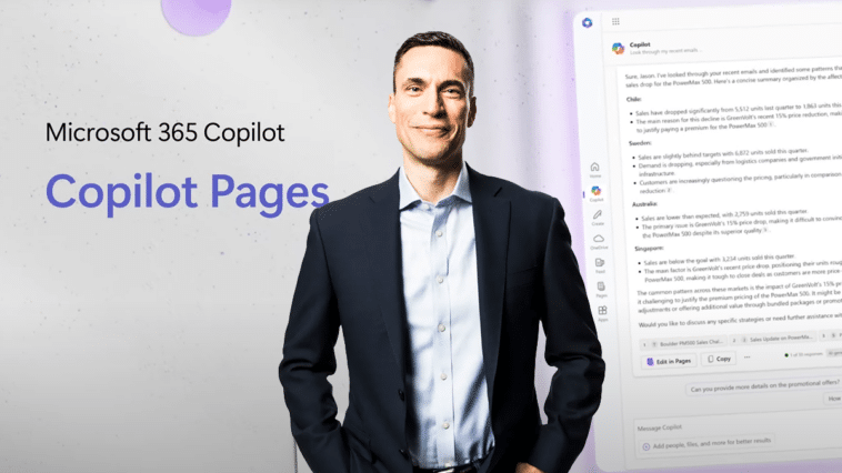Jared Spataro présente l'IA générative Copilot Pages de Microsoft