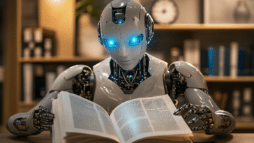 Un robot IA qui lit un dictionnaire français