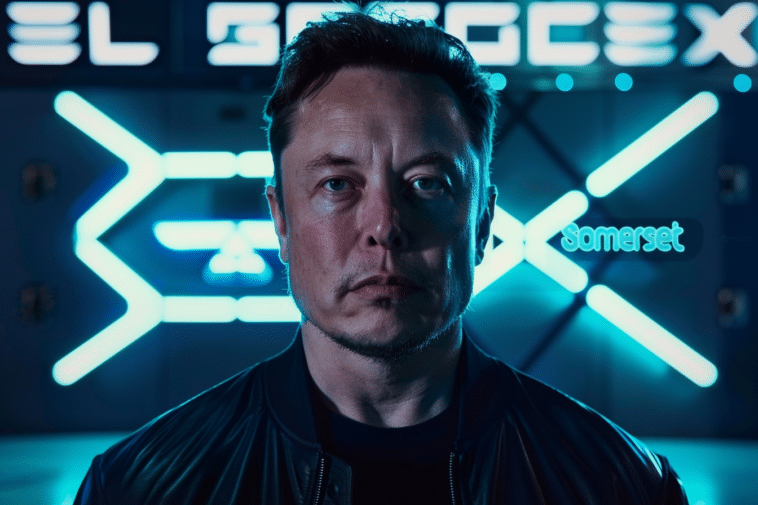 Elon Musk devant son oeuvre : Grock