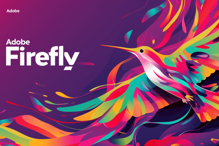 Modèle de photo de la page d'ouverture d'Adobe Firefly