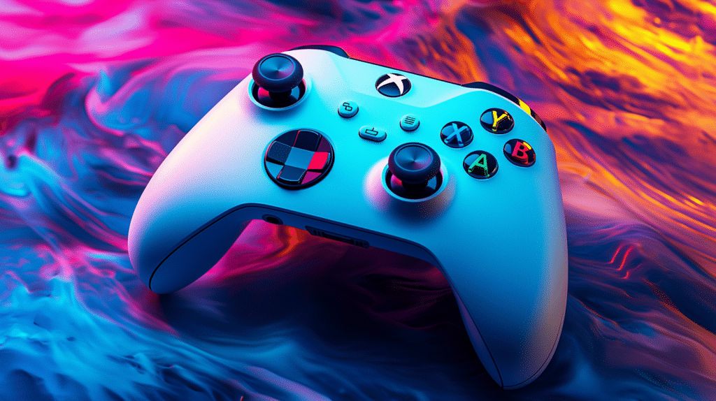 Manette Xbox pour jeux vidéo IA