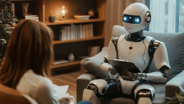 Robot (chatgpt) consulte une patiente en tant que psy