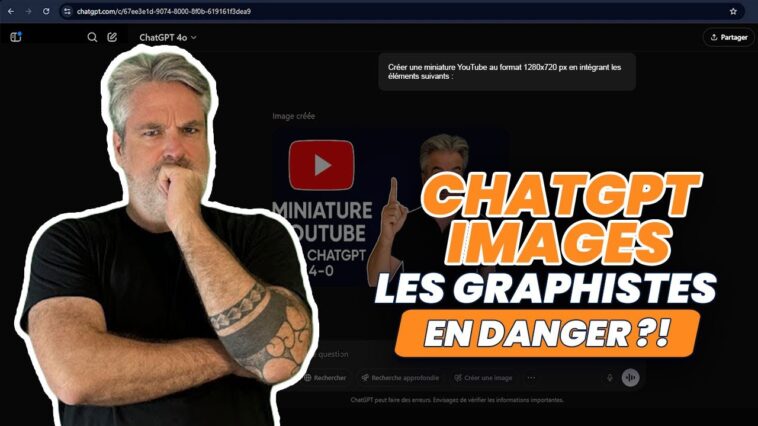 Une miniature YouTube signée ChatGPT 4 o : Vision créative ou impasse ?