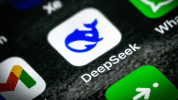 Ecran affichant l'application DeepSeek