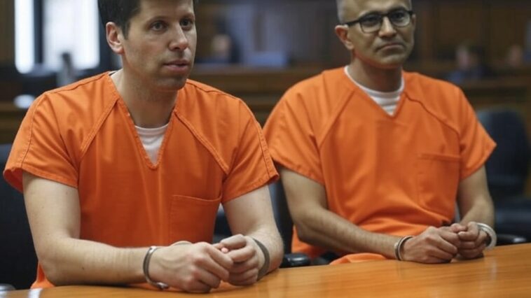 Sam Altman et Satya Nadella au tribunal de New York