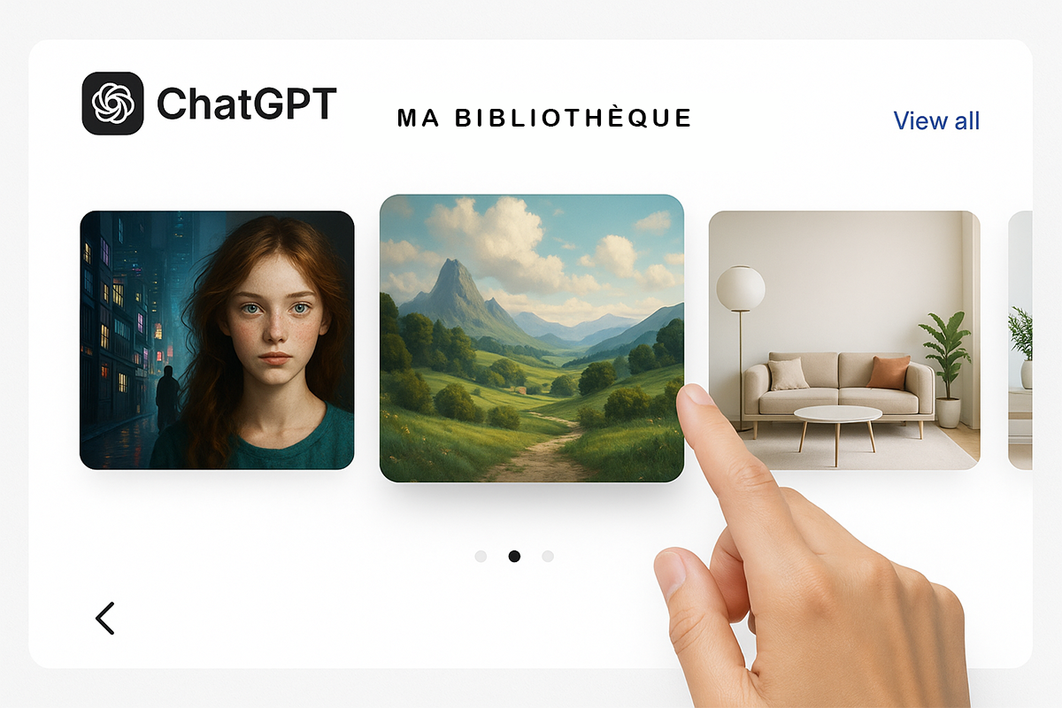 Nouvelle bibliothèque d'images de ChatGPT