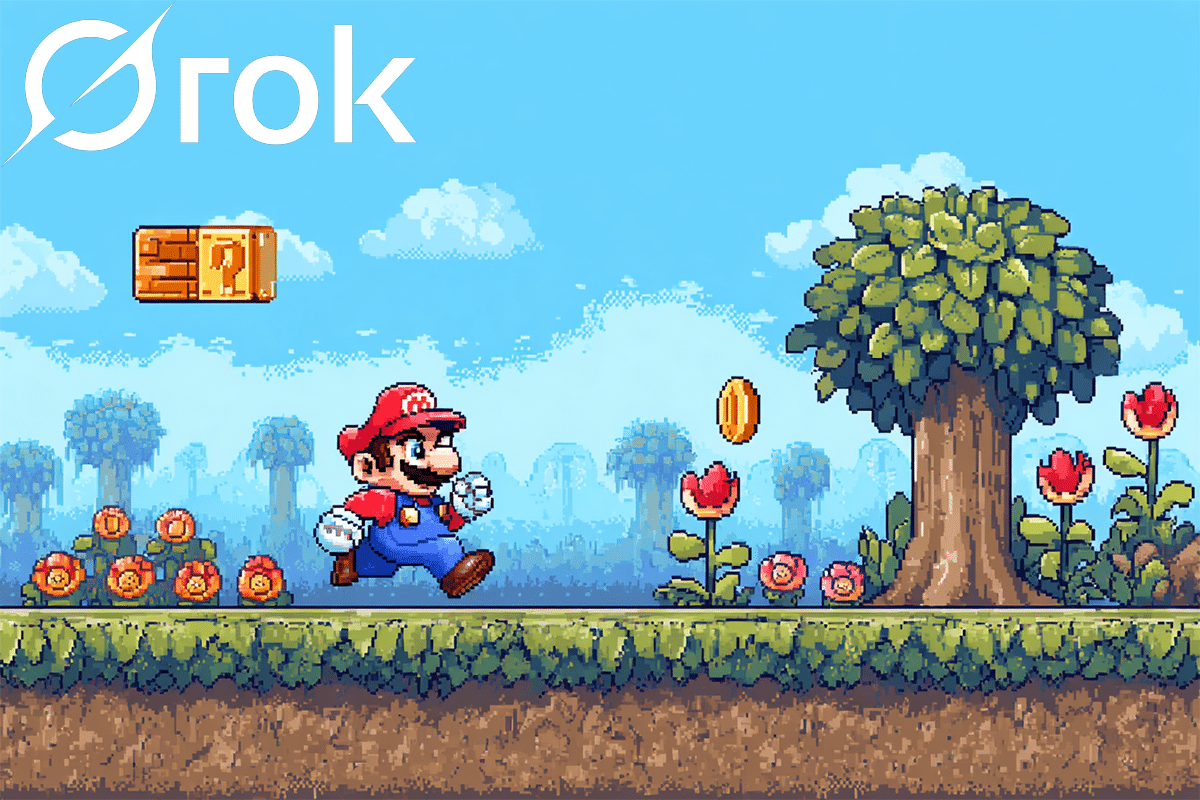 Grok Studio crée jeu comme Super Mario