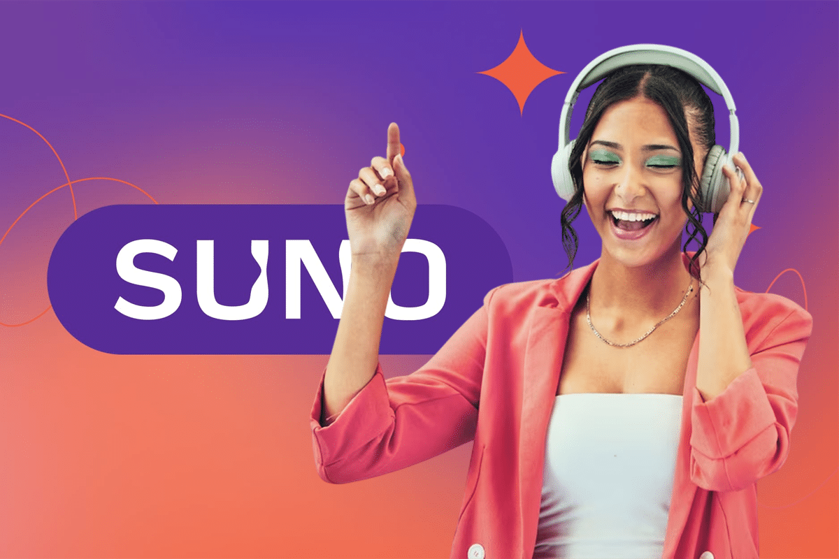 femme casque musique IA Suno 4.5