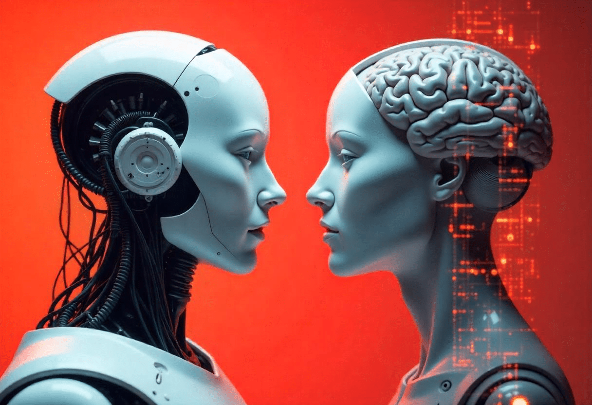 Robot humanoïde avec un cerveau humain