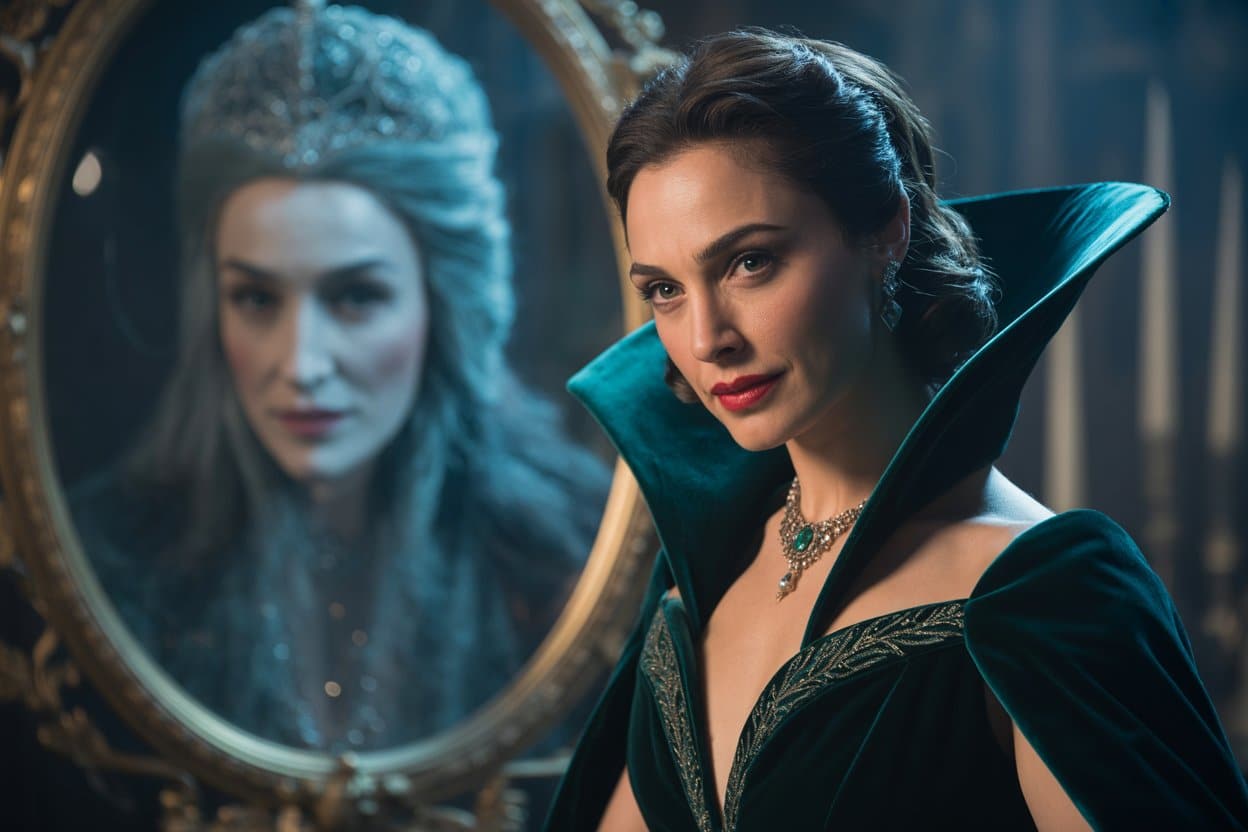 Gal Gadot devant son miroir magique