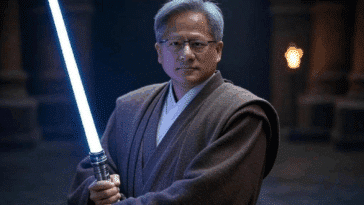 Jensen Huang en mode Jedi