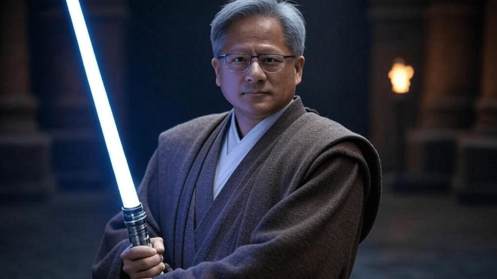 Jensen Huang en mode Jedi