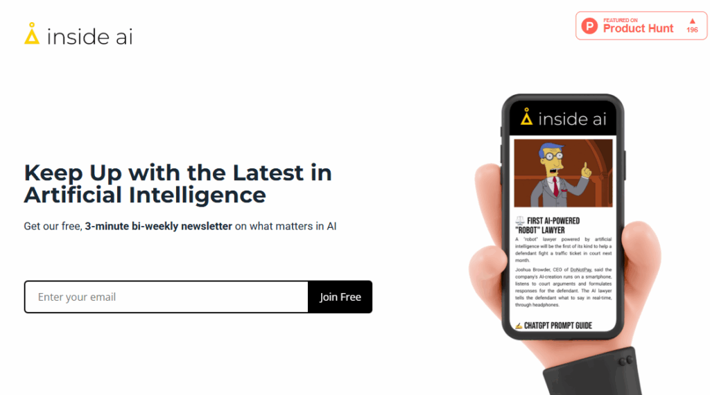 Meilleures newsletters IA - Inside AI