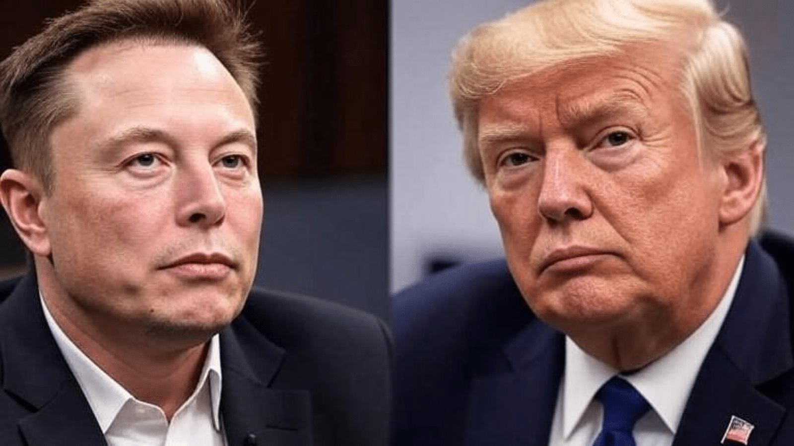 Elon Musk et Donald Trump sur un plateau télévisé