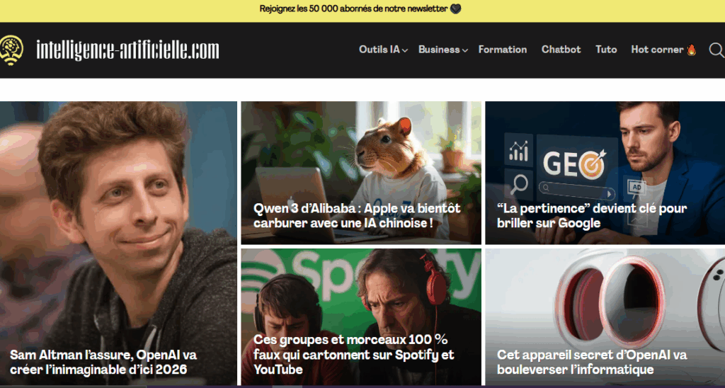 les meilleures newsletters ia