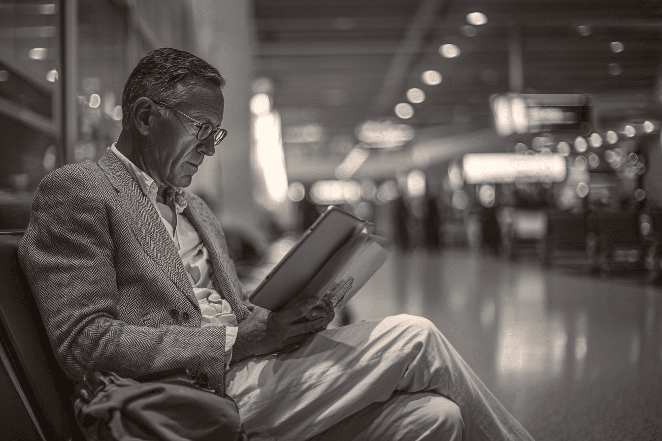 Meilleures newsletters IA - homme dans un terminal