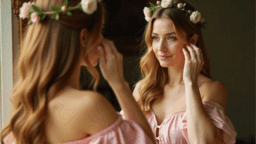 La photo d'une femme avec la douceur poétique de la Renaissance