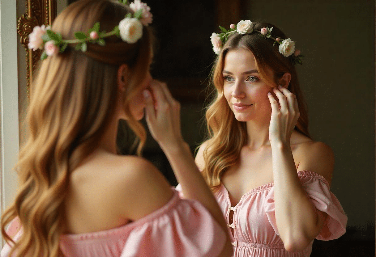 La photo d'une femme avec la douceur poétique de la Renaissance