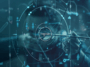 Un archer vise une cible à travers une interface de données futuriste, avec le logo 'Thoughtspot BI' au centre, symbolisant la précision de la business intelligence.