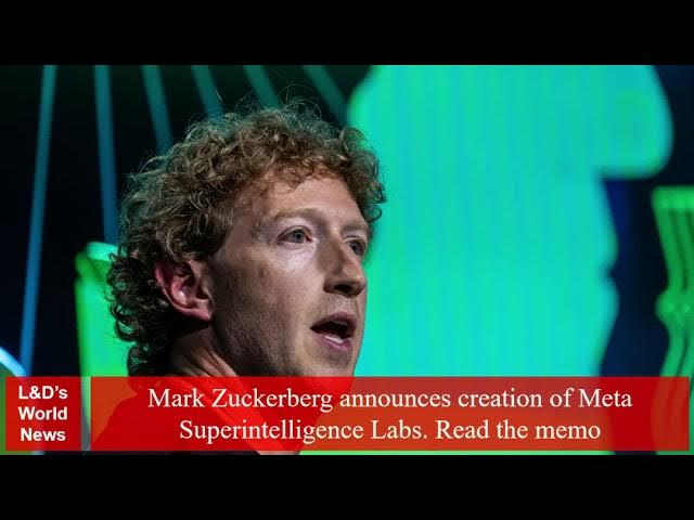 Mark Zuckerberg Meta Superintelligence Labs