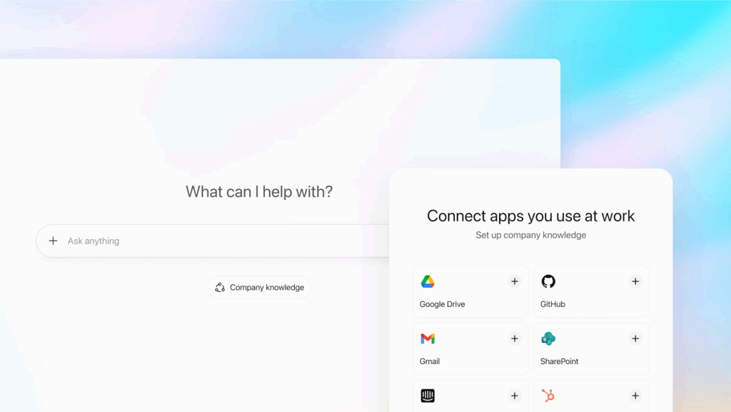 Interface Company Knowledge ChatGPT