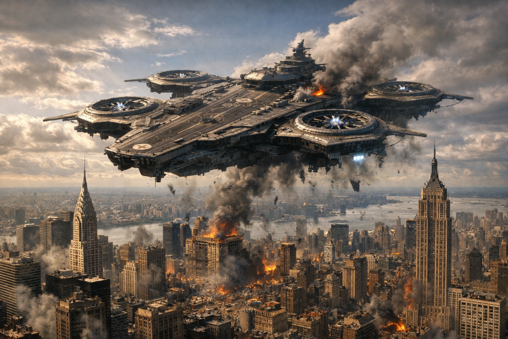 Hélicarrier Marvel généré sur GPT-5.2