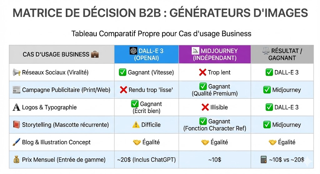 Comparaison Dall-e et Midjourney