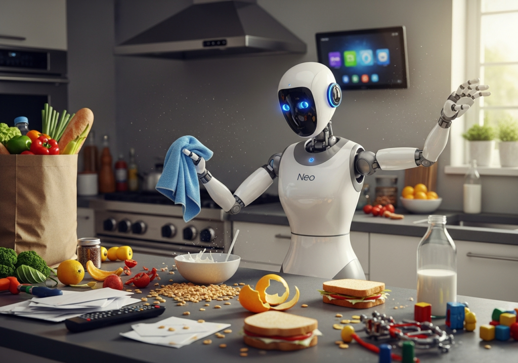 Neo promet un futur robotisé, mais quelles réalités ?