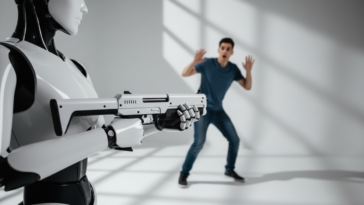 Un robot tire après un jeu de rôle : la sécurité de l’IA en question
