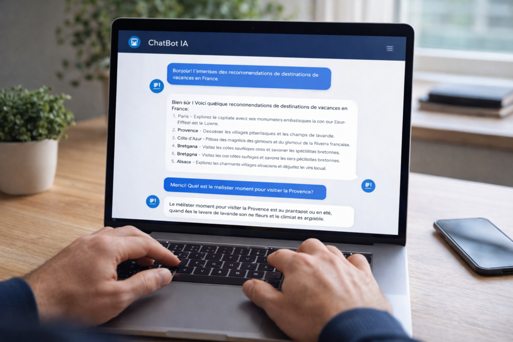 Utilisez un chatbot IA français pour vos besoins quotidiens