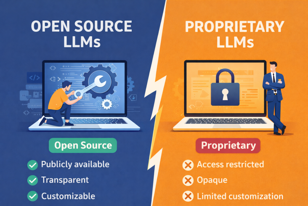 LLM open source vs propriétaire pour PME