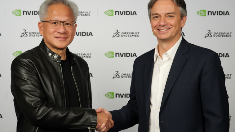 Jensen Hung et Pascal Daloz, PDG Nvidia et Dassault Systèmes