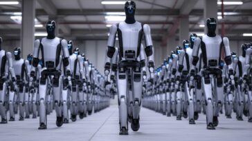 Humanoïdes en patrouille à la frontière