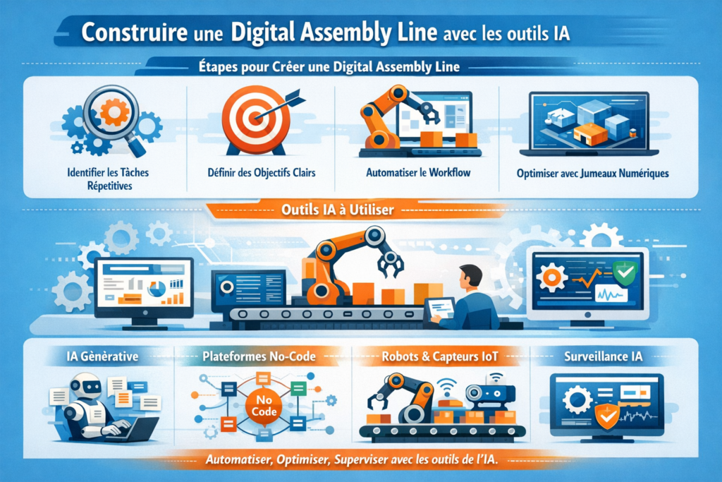 Comment créer une 'Digital Assembly Line' avec les outils IA actuels ?