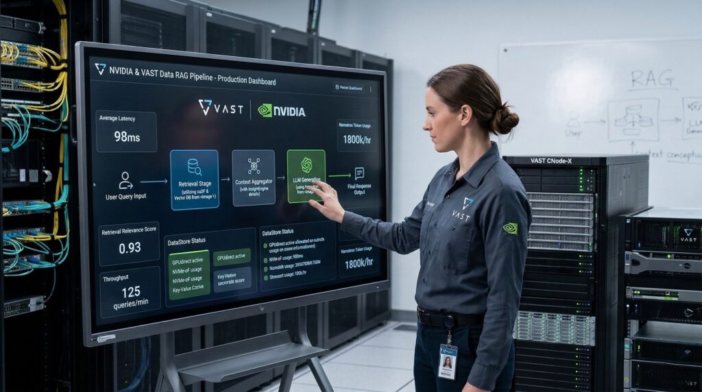VAST Data et NVIDIA lancent une stack de données IA