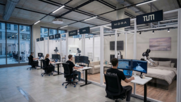 Intérieur du centre d'IA physique NEURA et TUM.