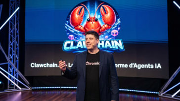 Or Perelman, CEO de Chromia, présentant Clawchain.ai, plateforme pour agents IA autonomes.