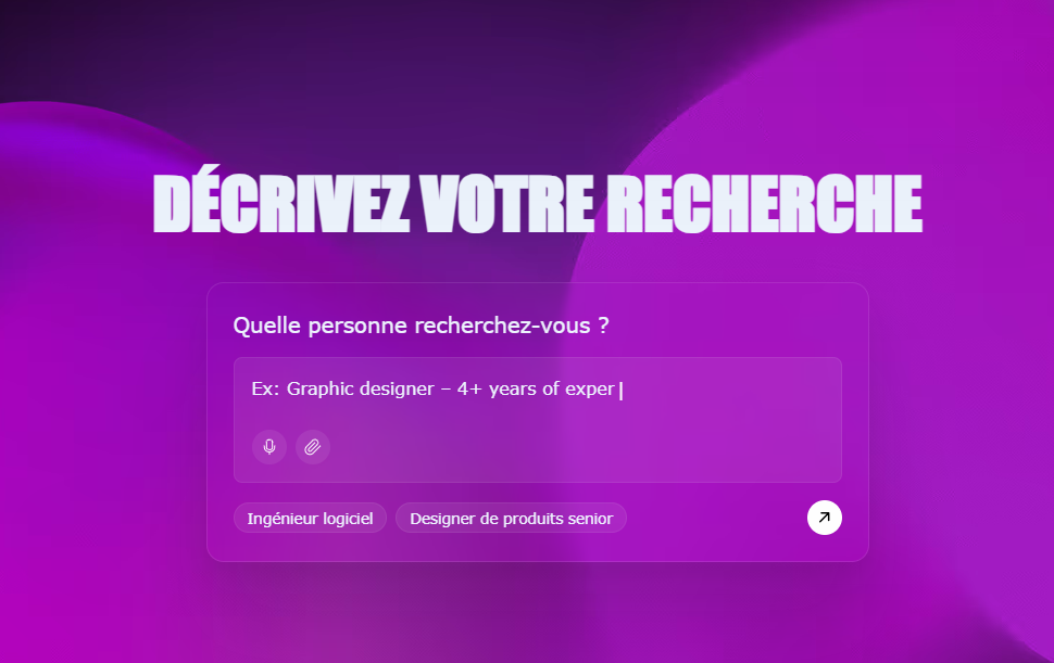 Noota Talent Interface de recrutement par IA
