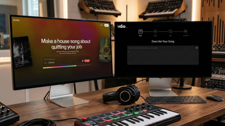 Comparaison Suno vs Udio