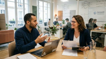 Un entretien d'embauche pour trouver des talents en IA générative.