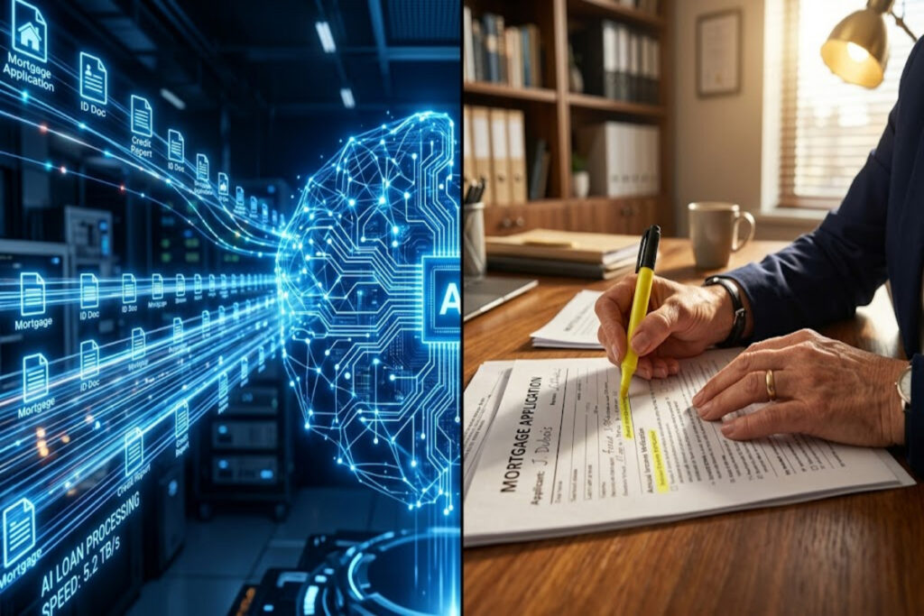 La différence entre l'IA et l'humain sur le traitement des demandes pour définir la capacité d'emprunt