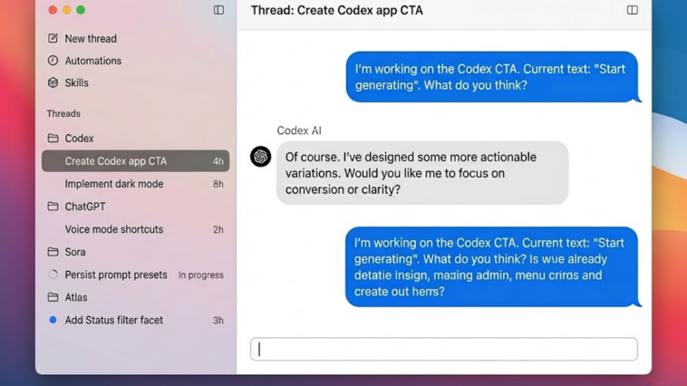 Mise à jour OpenAI Codex