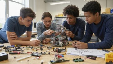 Des élèves conçoivent des robots innovants à La Ferté-Bernard
